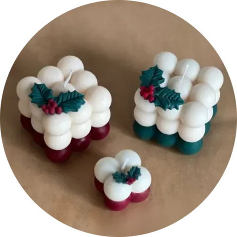 Burbujas navideñas
